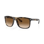 Ray-Ban Sonnenbrille Boyfriend Two 710/51 (Glasfarbe: hellbraun) havanabraun - 1 Brille